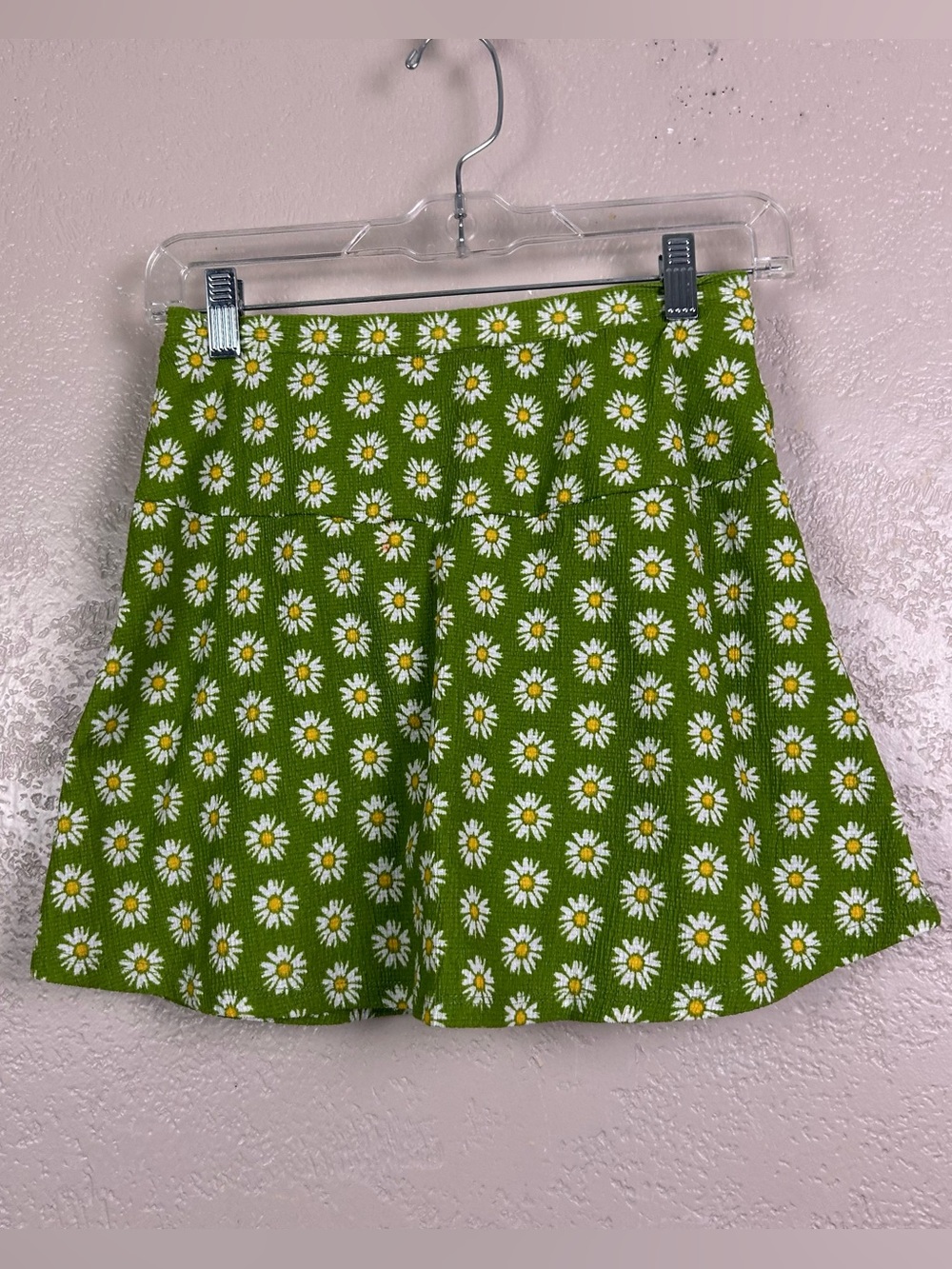 5 for $30 Speechless Green Daisy Skort with White & Yellow Floral Print